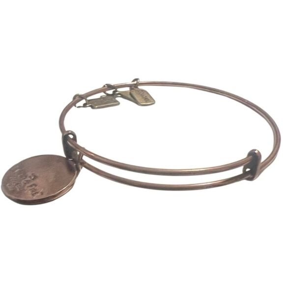 Wind and Fire Mom with Iris Rose Gold Wind and Fire Charm Bangle Bracelet - Picture 4 of 6